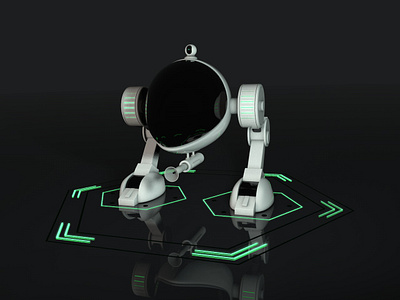 3D Modeling Practice – Robot 2 legged walker 3d 3d modeling c4d design machine modeling robot robotics