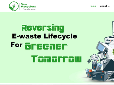 San Recyclers graphic design logo ui wordpress