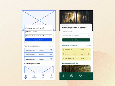 Lo-fi vs Hi-fi Mockup Comparison app design figma prototype ui ux