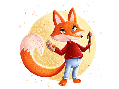 Fox the artist animal animal drawing animals artist character character design design fox fox artist illustration