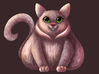 Cat cat character character design design fur fur cat illustration material material study texture texture study