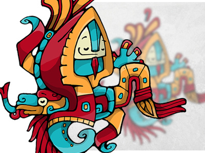 aztecastyle aztec illustration ilustración sic vector
