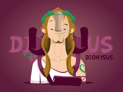 Dionysus - Greek Gods Series god greek illustration sic wine