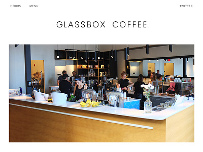Glassbox Coffee coffee