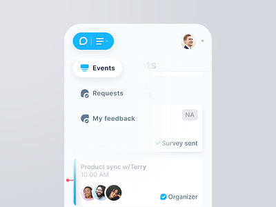 Meetback - Mobile view