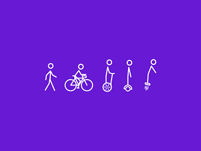 Evolution bicycle flying board hover board icon icons segway walking