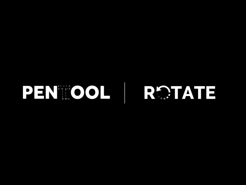 Logo Design Tools - Exploration clean minimal black white pen tool vector logotype wordmark negative space logo
