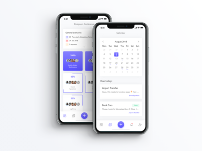 Event Task Manager - Tap bar Interaction