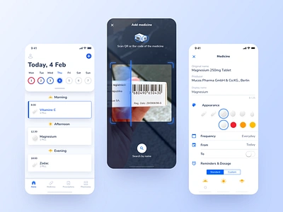 🦊 Medfox - Digital medication management app alarm android app bar code calendar drugs health healthcare ios medfox medical medicine pills prescription qr code reminder scan ui ux
