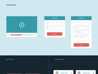 UI Kit flat project ui ui elements ui kit ux