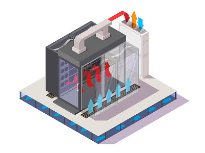 data center isometric chiller