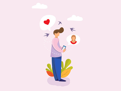 Dating Site Illustration