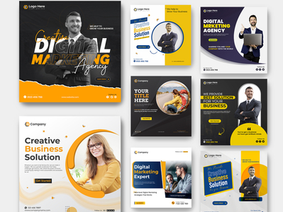 Business Solution Social Media Banner Post by Moshiur Rahman on Dribbble