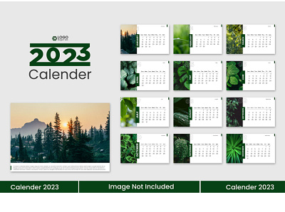 Desktop planner desk Calendar 2023 daily