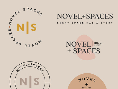 Novel Spaces branding design graphic design illustration logo typography vector