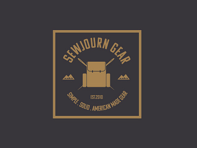 Sewjourn Gear branding design graphic design illustration logo typography vector