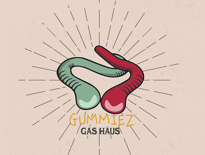 Gummiez | Gas Haus branding design graphic design illustration logo typography vector