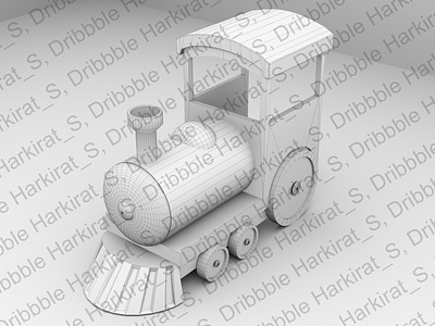 3D Toy Train 3dsmax