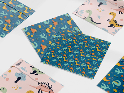 Cute Dino Seamless Pattern Textile Graphics