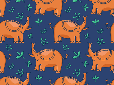 Safari Baby Elephant Pattern all over print animal baby pattern babyproduct childish pattern fabricmerchant illustration kids collection kids pattern pattern challanges pattern designer playful repeat safari seamless pattern surfacepatterndesigner textile pattern vector art wallpaper worldmarket