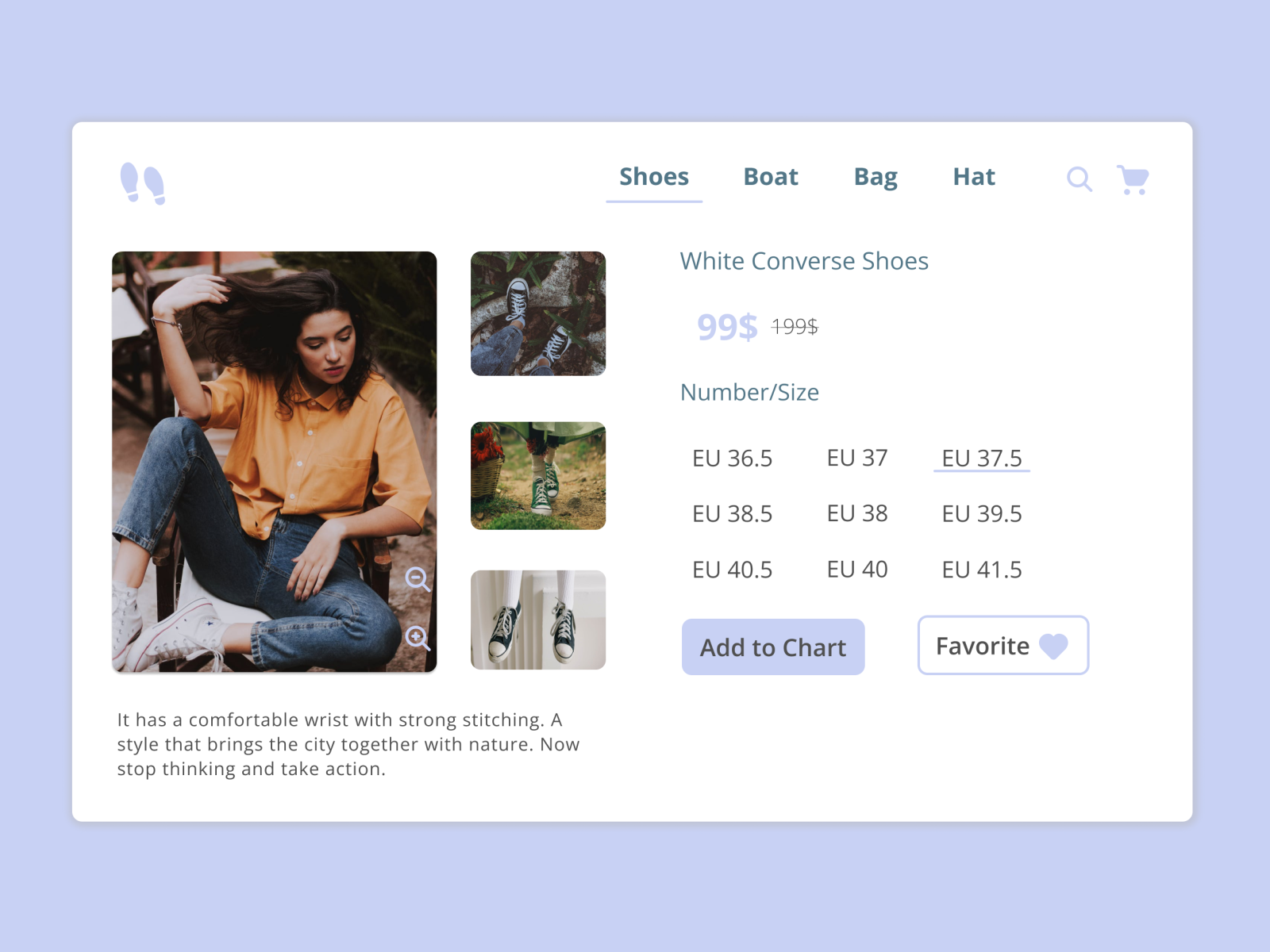 Product Detail Page by Nida Türkyılmaz on Dribbble