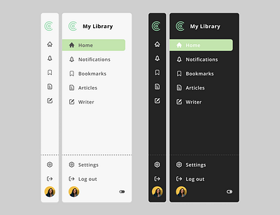 Side Bar darkmode design figma sidebar ui uiux ux