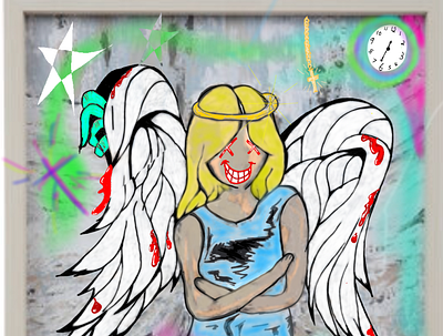 My guardian angel. angels artwork digital design