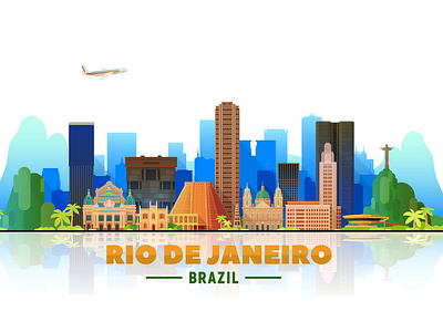 Rio De Janeiro slyline