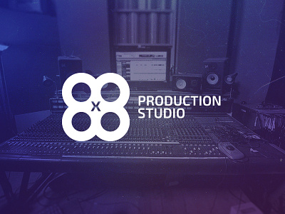 8x8 production studio 8 8x8 logo logotype music production studio