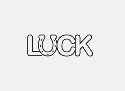 Luck & Horseshoe Creative Logo brand branding creative design designer icon illustration logo ui vector