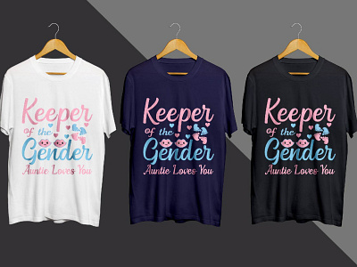"keeper of the gender" typography t shirt design. 2022 branding children design gorgeous graphic design illustration keeper of the gender love mama mini modern mother mother tshirt mothers day t shirt design tshirt typography typography tshirt valentines day vector