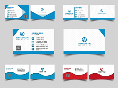 business card design template. brand identity branding bunndle business card business card design cards corporate card creative design flat graphic design identity modern design personal card professional simple standard trendy vector visiting card