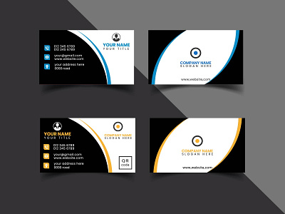 business card, visiting card design template black both side branding business card business card design cards corporate card design editable flat graphic design id card identity illustration luxuary modern personal card simple vector visiting card