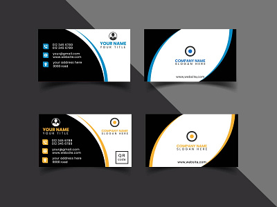 business card, visiting card design template