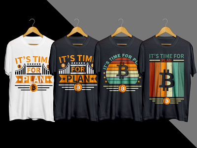 its time for plan b typography retro t shirt design