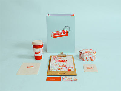 ROUSED 2 branding donuts feminism logo packaging restaurant type typography