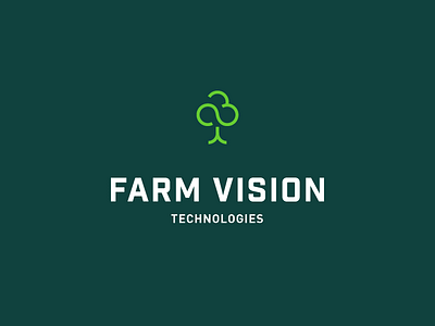 Farm Vision branding circles farm logo loops mark nature symbol trees