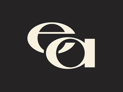 E + A Monogram a branding contrast elegant identity logo mark monogram symbol