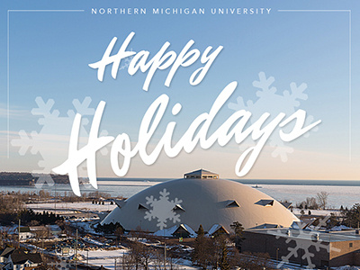 Social Media Content for Northern Michigan University holidays social media