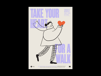 Better Walk - Campaign for an active life afiche branding design graphic design illustration poster