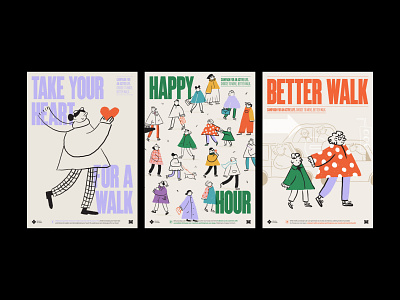 Better Walk - Campaign for an active life afiche branding design diseño graphic design illustration