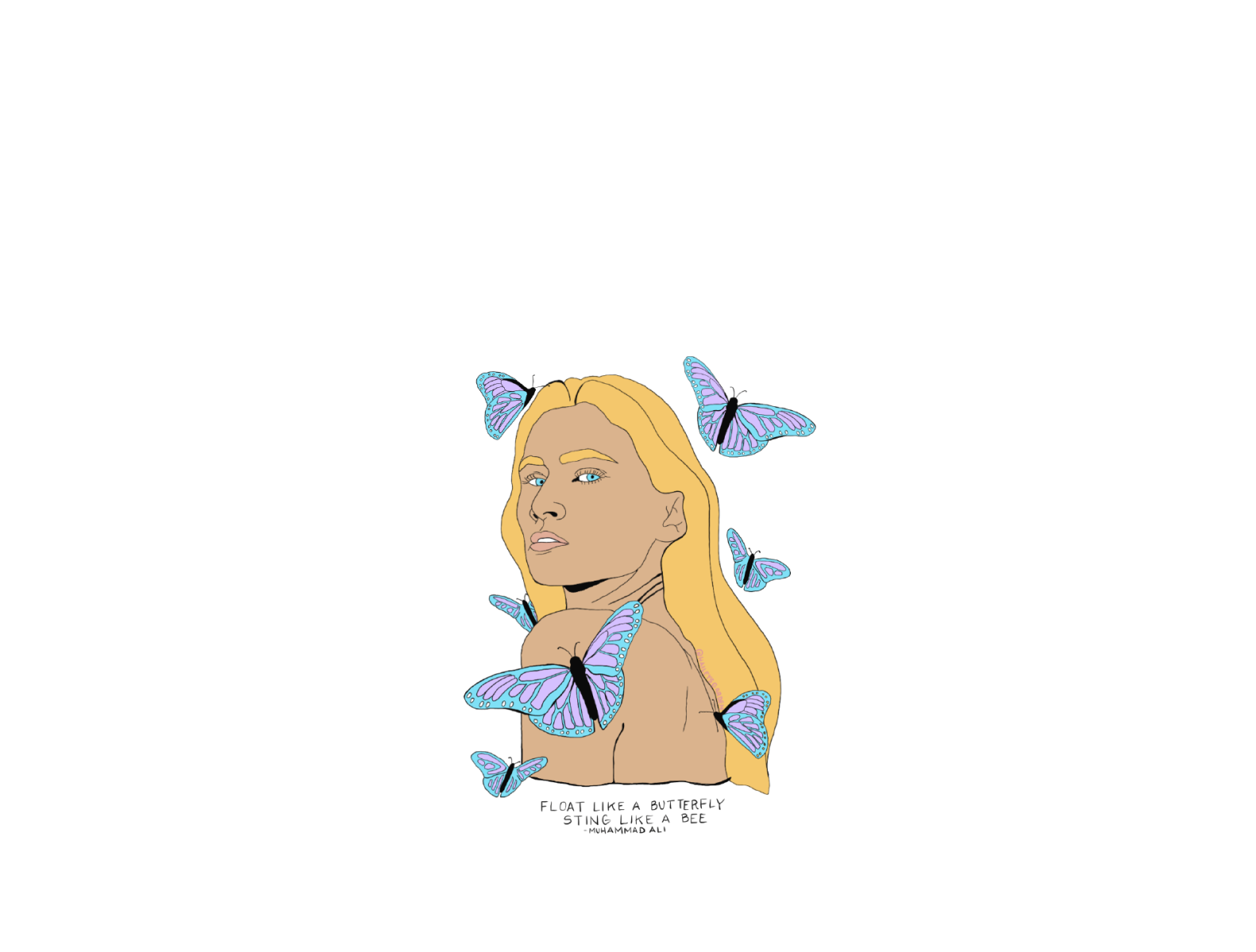 Float Like A Butterfly Sting Like A Bee By Hailey On Dribbble