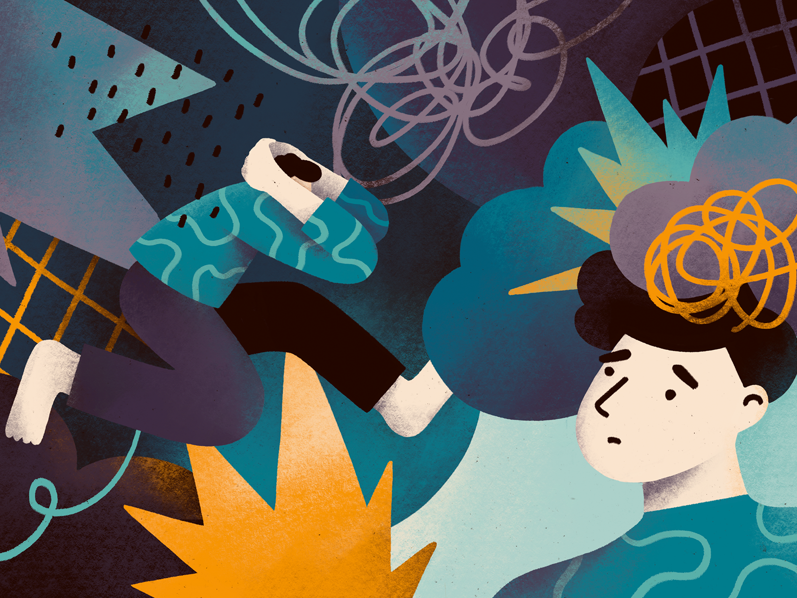 Il pensiero ossessivo by Sasha Kolesnik on Dribbble Il pensiero ossessivo by Sasha Kolesnik on Dribbble