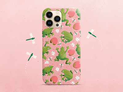 Iphone Case with Frog Design