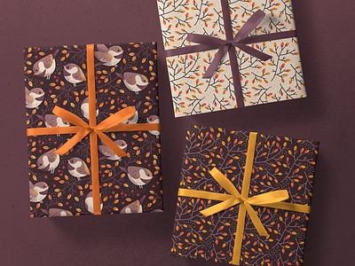 Gift Wrapping Paper designs, themes, templates and downloadable graphic  elements on Dribbble