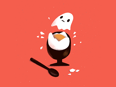 Spooky Breakfast — Egg breakfast digital illustration egg food food illustration ghost illustration procreate spooky