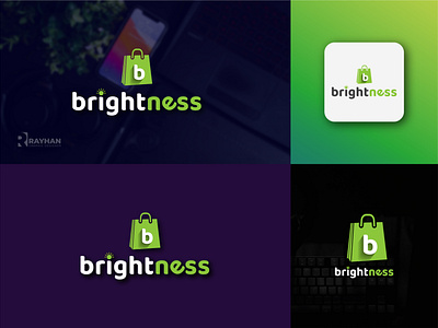 "Brightness''
 Online e-commerce Logo Design