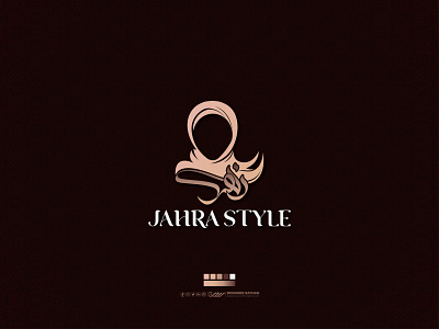 "JAHRA STYLE" Arabic Logo Brand Identity Design arabic logo arabic logo design design designer rayhan islamic logo logo design marden arabic logo rayhans design