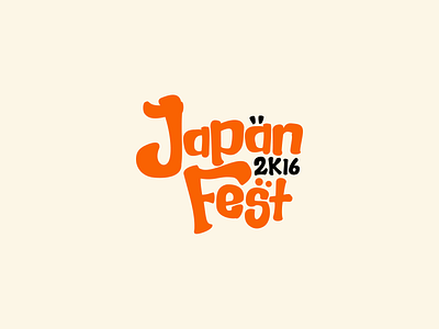 Japan Fest 2k16 event logo logotype