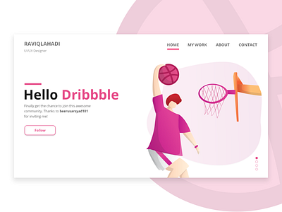 Hello Dribbble!!! flat hello dribble illustraion ui ui design web design